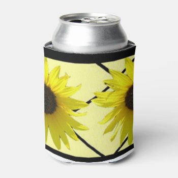 Sunflower Cheer Can Cooler by PattiJAdkins at Zazzle