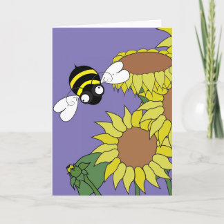 Sunflower Cheer Card - Blank inside
