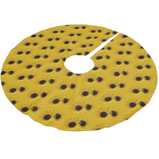Sunflower Christmas Tree Yellow Flowers Tree Skirt