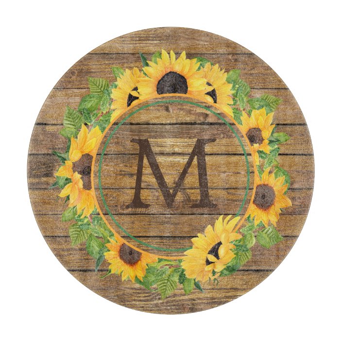 sunflower cutting board