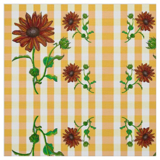 Sunflower Circles Fabric