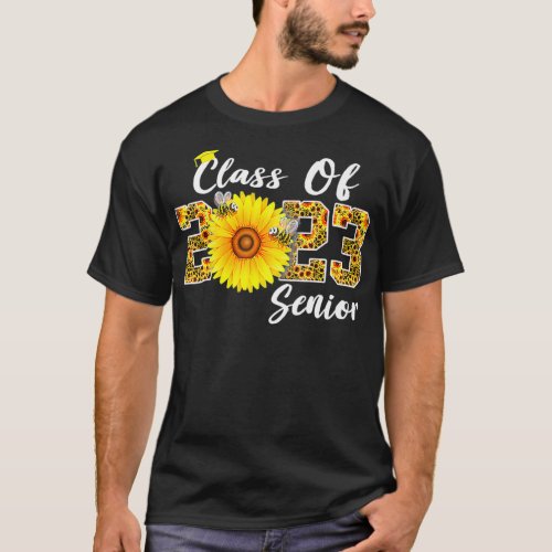 Sunflower Class of 2023 School Graduation Senior 2 T_Shirt