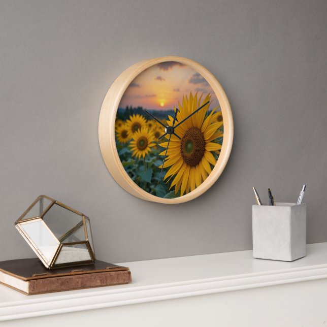 sunflower clock (Office)