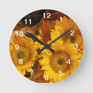 Sunflower clock