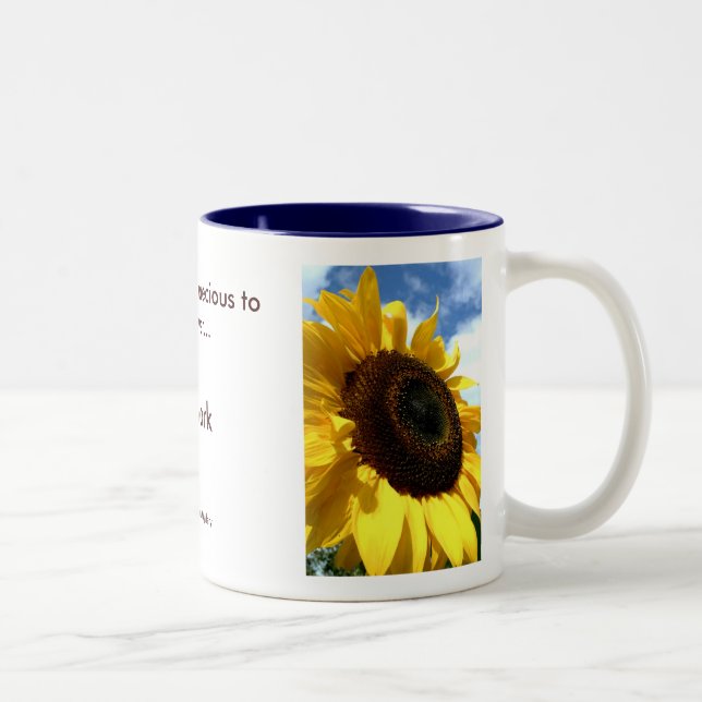 sunflower closeup by tdgallery mug (Right)