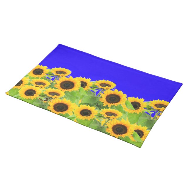 Sunflower Cloth Placemat (On Table)
