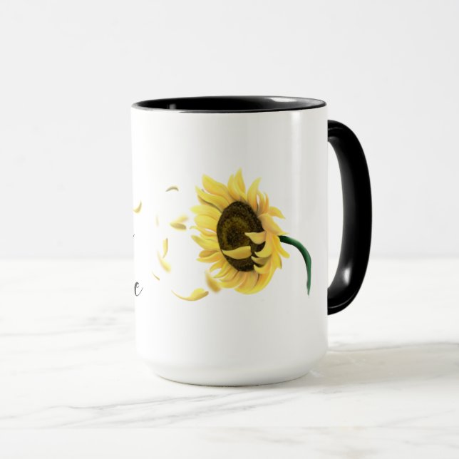 Sunflower coffee cup (Front Right)