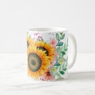 Sunflower coffee mug