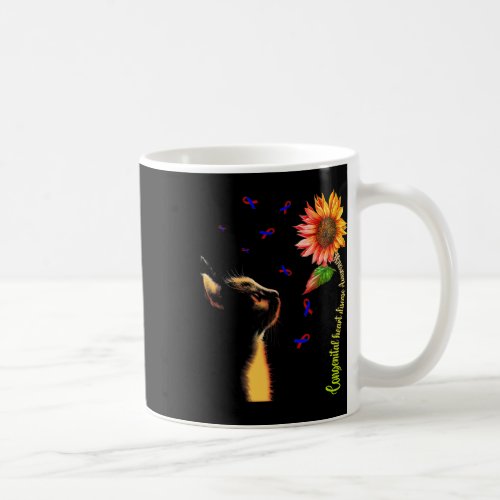 Sunflower Congenital Heart Disease Awareness  Coffee Mug