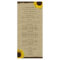 Sunflower Country Burlap Wedding Program