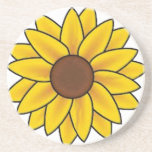 Sunflower Country Coaster<br><div class="desc">Sunflower Meanings The way they move their massive heads to meet the sun make them a flower of spiritual attainment, flexibility, and opportunity. They are also symbolic of good luck, wealth and ambition. Give sunflowers away to someone who is working toward a goal and needs a big break in their...</div>