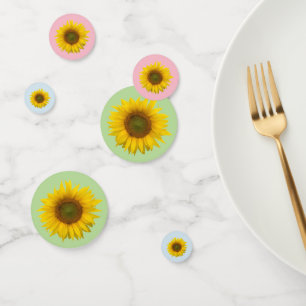 Sunflower Country Floral Table Confetti