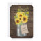 Sunflower Country Mason Jar Wedding Invitation