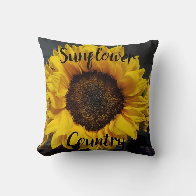 Sunflower Country Pillow (Front)