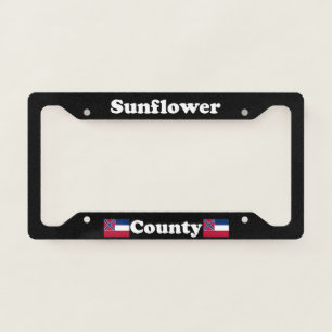 Sunflower County Mississippi LPF License Plate Frame