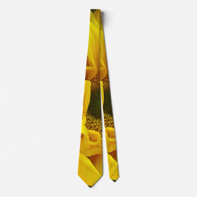 Sunflower Couple Arm in Arm Neck Tie (Front)
