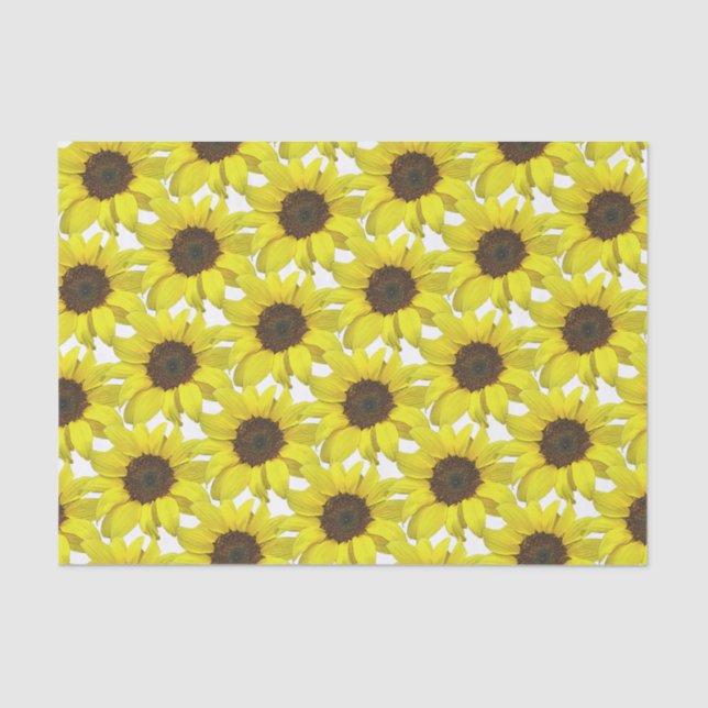 Sunflower Covered  Tissue Paper (Front)