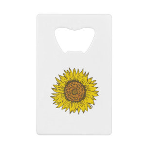 sunflower credit card bottle opener