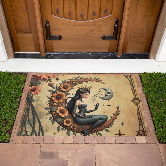 Sunflower Crescent Queen  Doormat (Outdoor)
