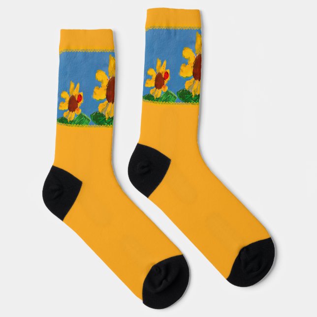 Sunflower Crew Socks (Right)