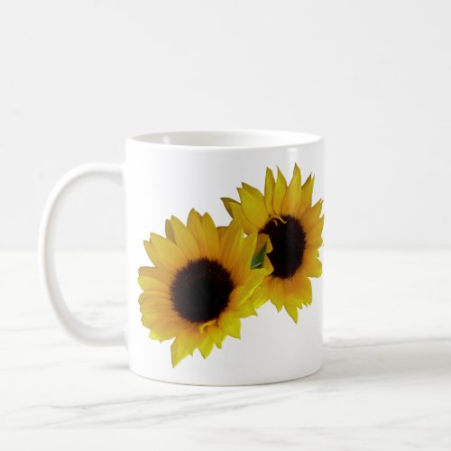 Sunflower Cups Mugs Sunny Yellow Sunflower Cups