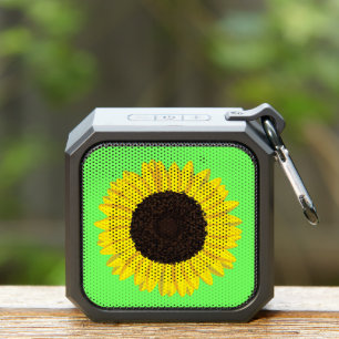 Sunflower Cute Flower Summer Green Bluetooth Speaker