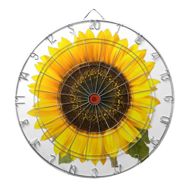 Sunflower Dartboard With Darts (Front)