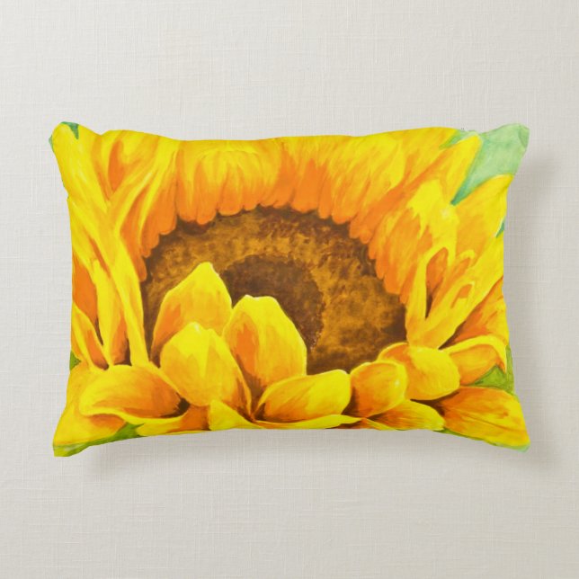 Sunflower Decorative Pillow (Front)