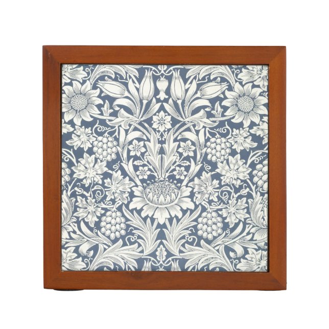 Sunflower Design (by William Morris) Desk Organizer (Front)