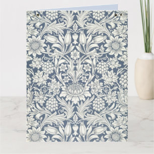 Sunflower Design (by William Morris) Large Card