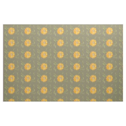 Sunflower design fabric
