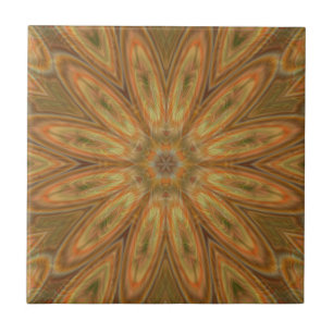 Sunflower Digital Art Ceramic Tile 4.25" size