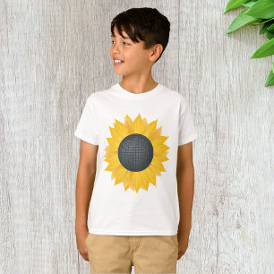 Sunflower Disco Ball Retro Party Vibe T-Shirt