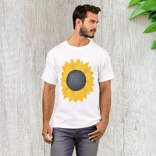 Sunflower Disco Ball Retro Party Vibe  T-Shirt