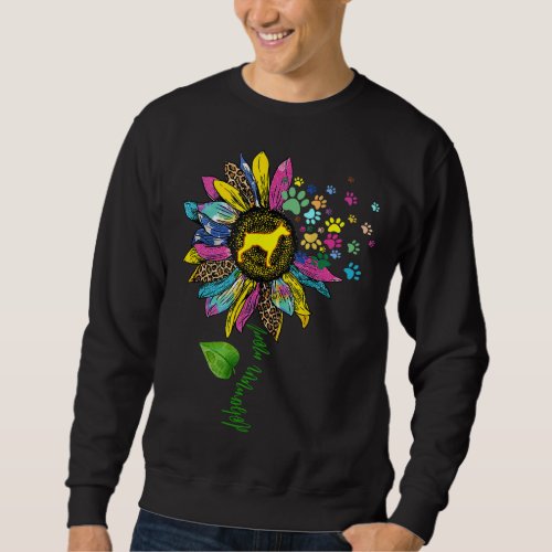 Sunflower Doberman Mom Dog Lover Sweatshirt