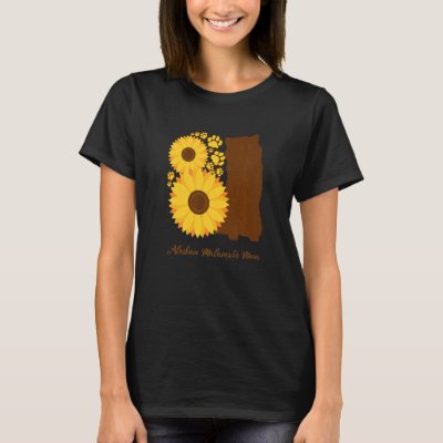 Sunflower Dog Mom - Alaskan Malamute Premium T-Shirt