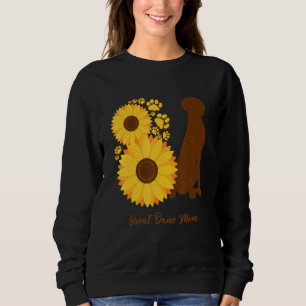 Sunflower Dog Mom - Great Dane Sweatshirt