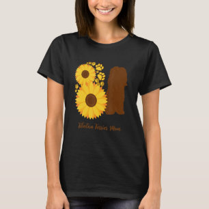 Sunflower Dog Mom Tibetan Terrier T-Shirt
