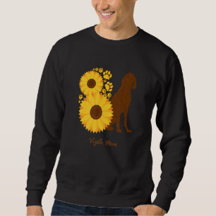 Sunflower Dog Mom - Vizsla Premium Sweatshirt