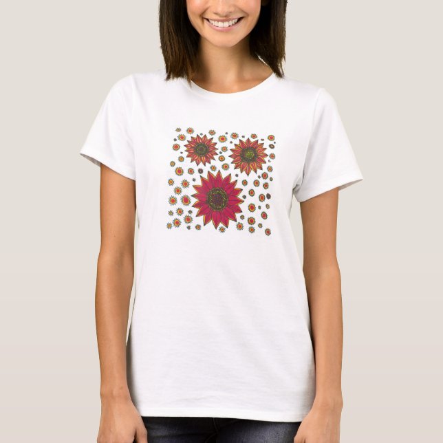 Sunflower Doodle T-Shirt (Front)