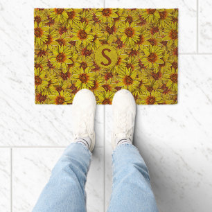 Sunflower Doormat Coir Mat