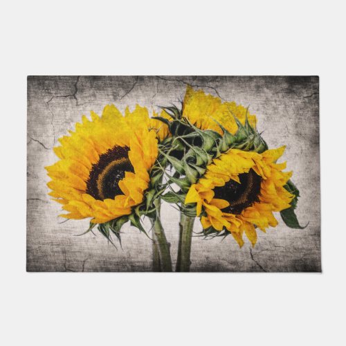 Sunflower DoormatFront DoormatHousewarming Gift Doormat