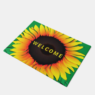 Sunflower Doormat Welcome