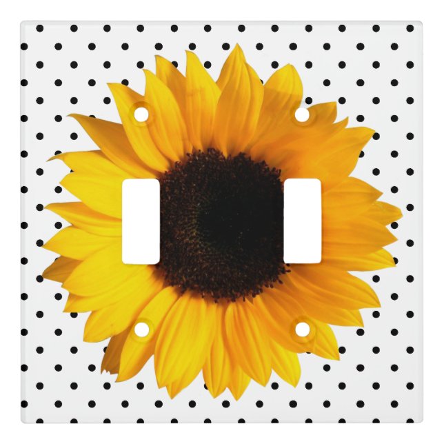 Sunflower Double Switch Plate (Front)