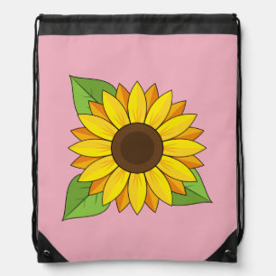 Sunflower Drawstring Bag