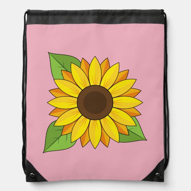 Sunflower Drawstring Bag (Front)
