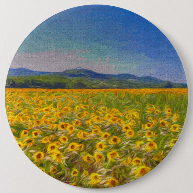Sunflower Dreams Art Button (Front)