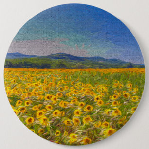 Sunflower Dreams Art Button