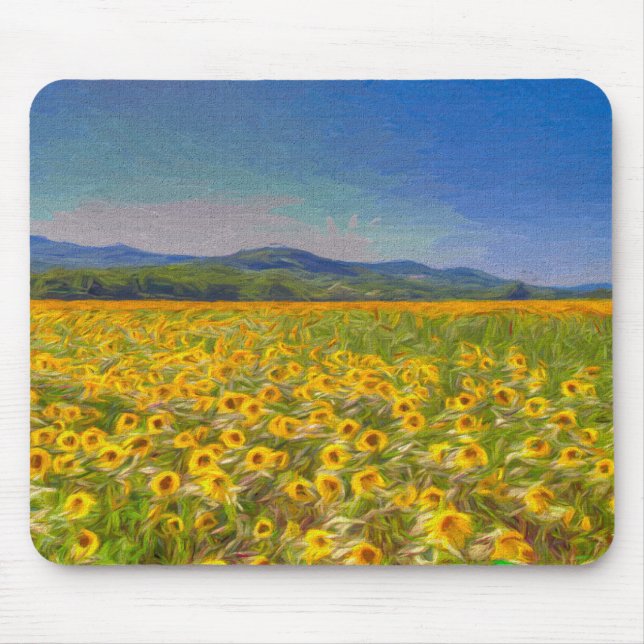 Sunflower Dreams Art Mouse Pad (Front)