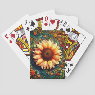 Sunflower Dreams Poker Cards